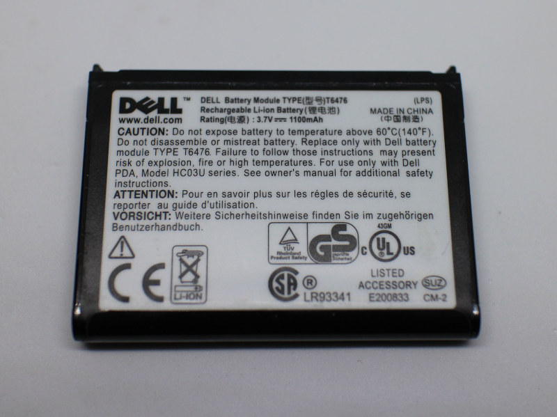 Аккумуляторная батарея в Dell Axim X51V.